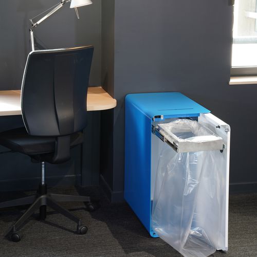 Poubelle en acier à revêtement par poudre - CUBATRI - ROSSIGNOL - d'intérieur / de tri sélectif / professionnelle
