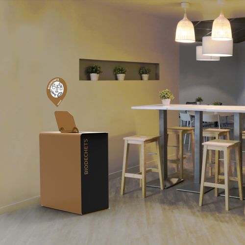 Poubelle publique - CUBATRI  - ROSSIGNOL - de tri sélectif / en acier à revêtement par poudre / d'intérieur