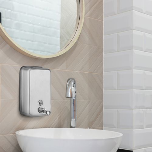 Distributeur de savon pour sanitaire public - AXOS - ROSSIGNOL - mural / en inox brossé / manuel