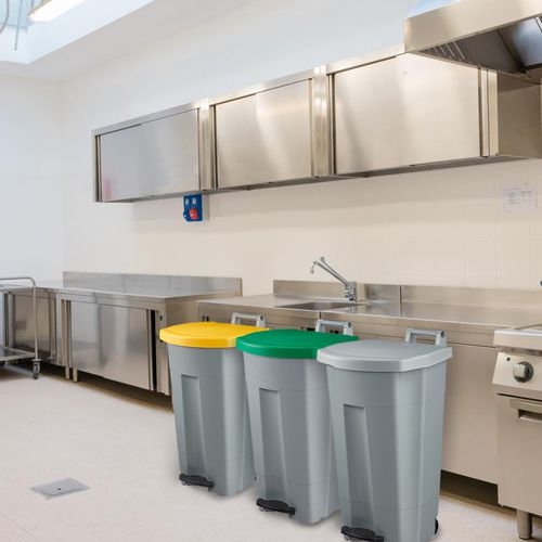Poubelle en inox - BOOGY - ROSSIGNOL - en polyéthylène / d'intérieur / mobile