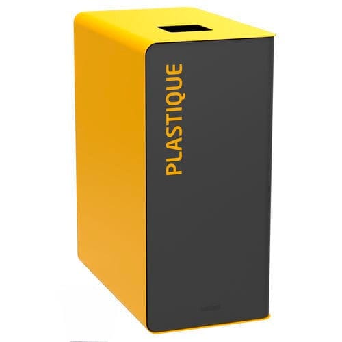 Poubelle en acier à revêtement par poudre - CUBATRI - ROSSIGNOL - d'intérieur / de tri sélectif / professionnelle