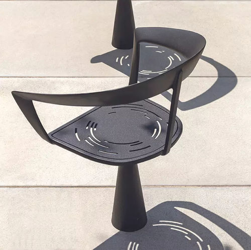Chaise contemporaine - ALM'A - Concept Urbain - urbaine / en acier galvanisé / en acier peint