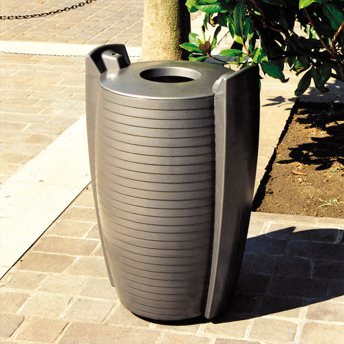 Poubelle 90L - DELTA - Concept Urbain - en fonte d'aluminium / d'extérieur / pour les zones urbaines