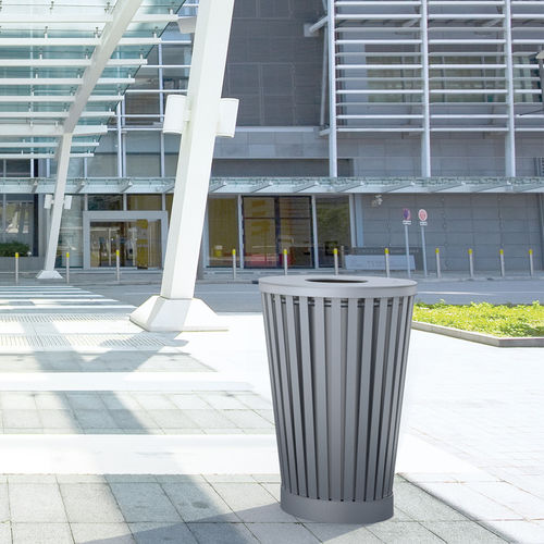 Poubelle en acier galvanisé - SOHA - Concept Urbain - d'extérieur / pour les zones urbaines / simple