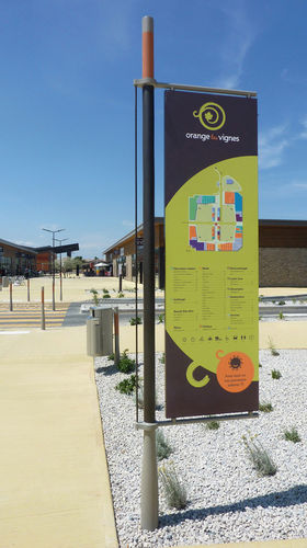 Panneau d'information pour espace public - OR’A - Concept Urbain