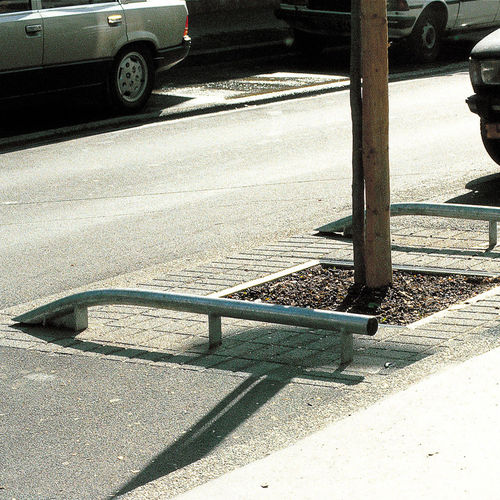 Arrêt de roue en acier galvanisé - ST NAZAIRE - Concept Urbain
