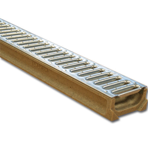 Caniveau à grille - MINIKIT - ULMA - ARCHITECTURAL SOLUTIONS - à fente / en béton de résine / grille en acier galvanisé