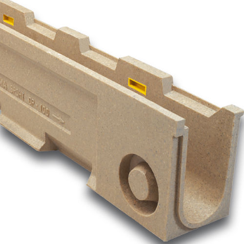Caniveau pour terrain de sport - DP100.20 - ULMA - ARCHITECTURAL SOLUTIONS - à grille / à fente / en béton de résine