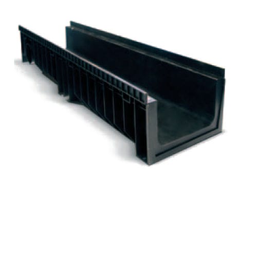 Caniveau à grille - HYDRO250PLUS - ULMA - ARCHITECTURAL SOLUTIONS - à fente / en polypropylène / grille en acier galvanisé