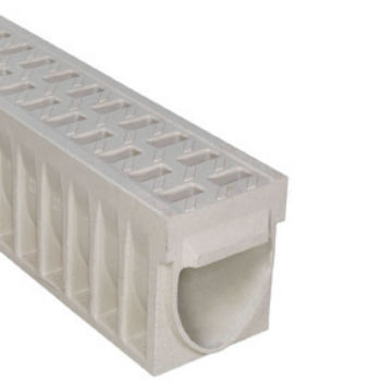 Caniveau à grille - KOMPAQ200 CIVIL - ULMA - ARCHITECTURAL SOLUTIONS - en béton de résine / grille en fonte / routier
