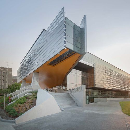 Tôle métallique perforée - GATES HALL AT CORNELL - A. Zahner - décorative / en acier galvanisé / en inox