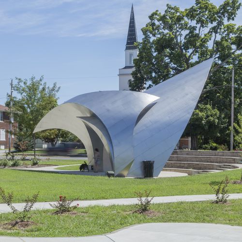 Sculpture en inox - MURPHYSBORO - A. Zahner - d'extérieur / au sol / pour espace public