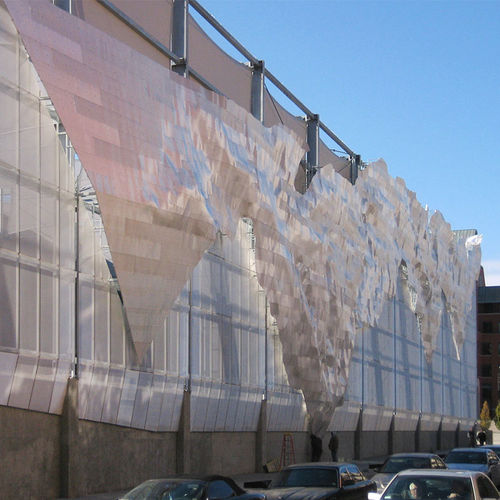 Brise-soleil en aluminium - WINDS OF APHRODITE - A. Zahner - en acier galvanisé / pour façade / vertical