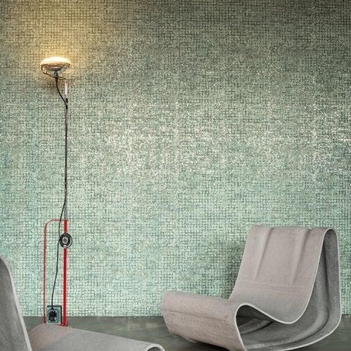 Revêtement mural sur intissé - MOSAICO - ARTE - pour intérieur / en vinyle / aspect métal