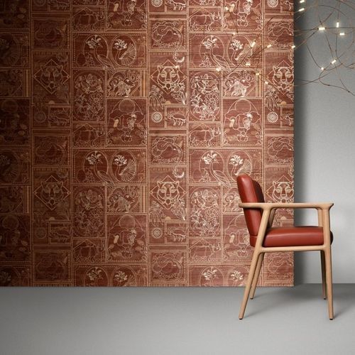 Revêtement mural sur intissé - GOLDEN TIGER - ARTE - pour intérieur / en textile / en placage de bois