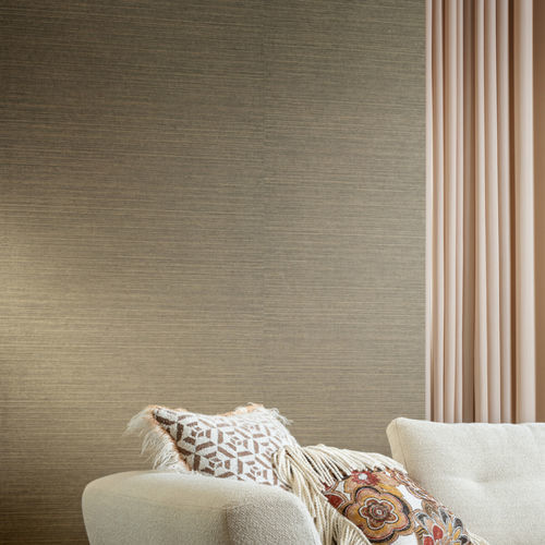 Papier peint contemporain - LE SISAL - ARTE - en tissu / à motif / uni