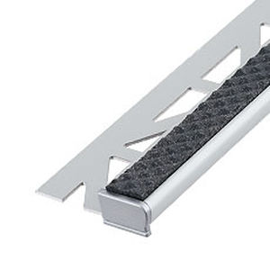 Profilé de finition aluminium - DIAMONDSTEP - DURAL France - en inox / pour carrelage / pour marche