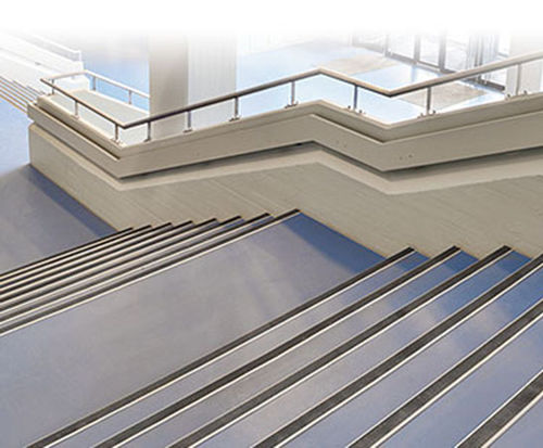 Profilé de finition aluminium - TREDSAFE - DURAL France - en inox / pour carrelage / pour moquette