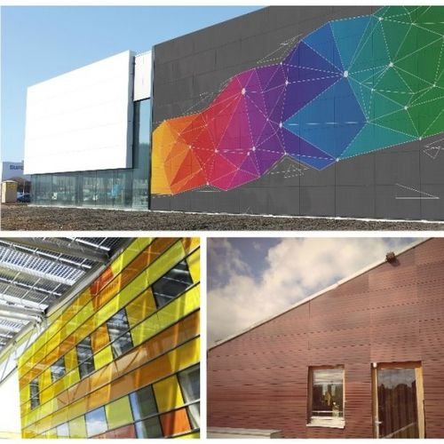Panneau photovoltaïque monocristallin - ISSOL - coloré / pour façade / BIPV