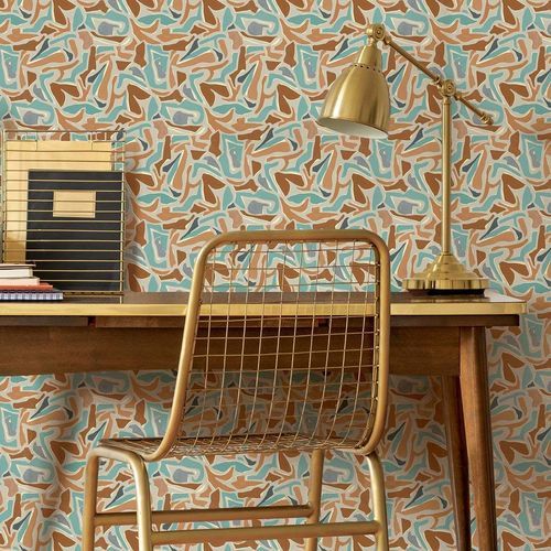 Papier peint contemporain - PUZZLE PETITE - Muraspec - en textile non-tissé / en fibre végétale / en fibre naturelle