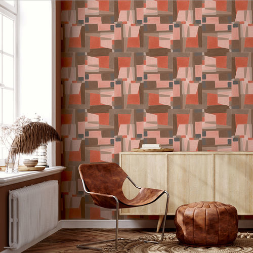 Papier peint contemporain - GAZELLE - Muraspec - en textile non-tissé / en fibre naturelle / en tissu
