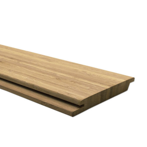 Bardage en lames - N-FINITY: SIDE-PRESSED-CARAMEL - MOSO Bamboo Products - en bambou / écolabel FSC / rainuré