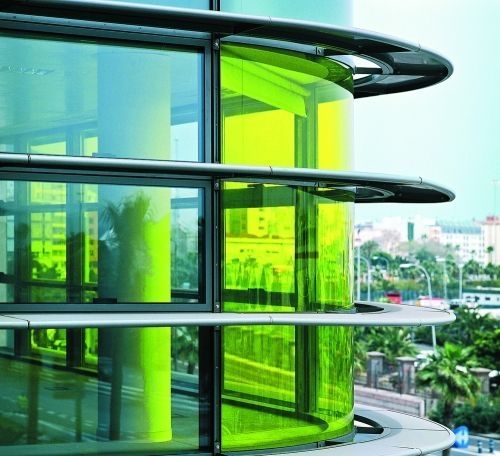 Panneau en verre transparent - VANCEVA® - Miroiterie de Chartreuse - coloré / pour façade