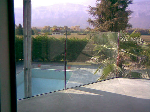 Garde-corps en verre - FENDERGLASS® - Miroiterie de Chartreuse - à panneaux / d'extérieur / pour terrasse
