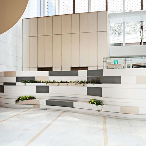 Plan de travail en Solid Surface - IVORY  SI040 - Staron Solid Surfaces - professionnel / d'extérieur
