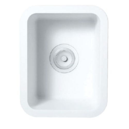 Évier 1 bac - A1121 - Staron Solid Surfaces - sans égouttoir / en Solid Surface / sous plan