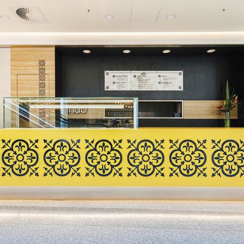 Plan de travail en Solid Surface - SUNFLOWER(N)  SS042 - Staron Solid Surfaces - professionnel / jaune / antitache