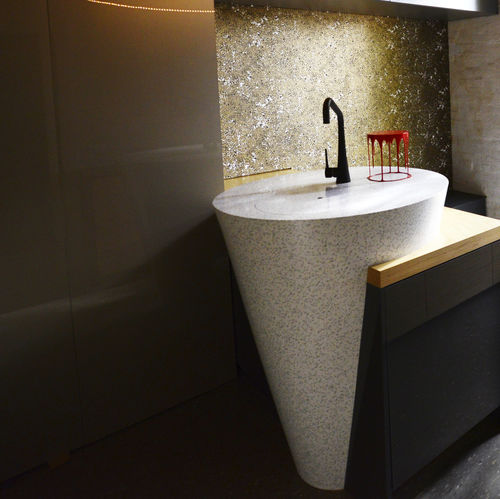 Plan de travail en Solid Surface - MOSAIC DALMATIAN QD212 - Staron Solid Surfaces - de cuisine / de salle de bain / antitache