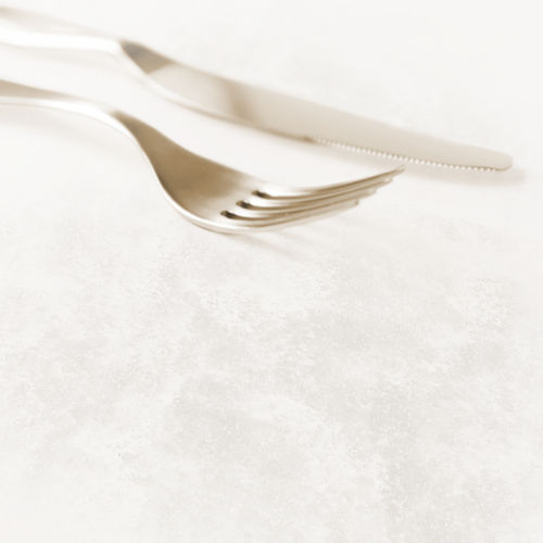 Plan de travail en Solid Surface - FLUX VF113 - Staron Solid Surfaces - professionnel / blanc / finition satinée