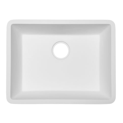 Évier 1 bac - B1212  - Staron Solid Surfaces - sans égouttoir / en acrylique / en Solid Surface
