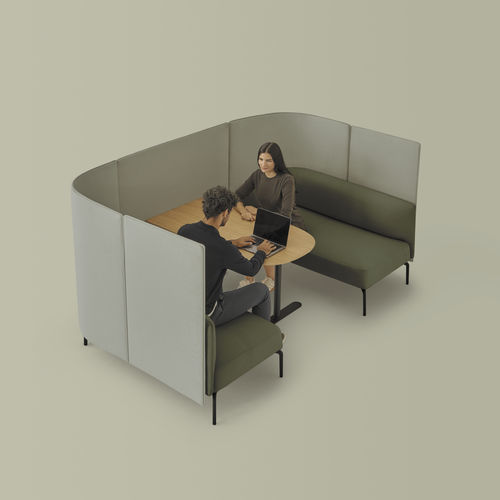 Cellule de concentration modulaire - KERN - INCLASS - pour 4 personnes / pour réunion / avec système de visioconférence