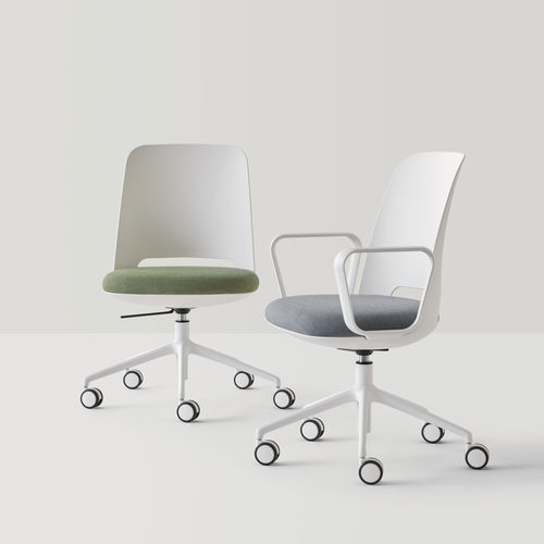 Chaise de bureau contemporaine - ORUS - INCLASS - d'intérieur / en cuir / en tissu