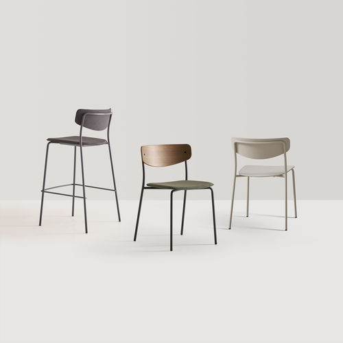 Chaise visiteur contemporaine - LEA - INCLASS - d'intérieur / en polypropylène / en cuir