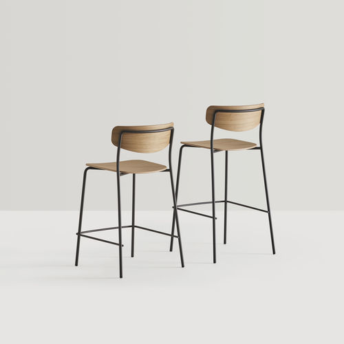 Chaise de bar contemporaine - LEA - INCLASS - d'intérieur / en polypropylène / en cuir