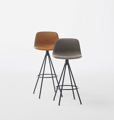 Chaise de bar contemporaine - VARYA TAPIZ - INCLASS - d'intérieur / en plastique / en acier