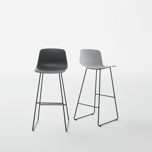 Chaise de bar contemporaine - VARYA - INCLASS - d'intérieur / en polypropylène / en cuir