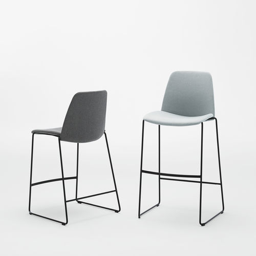 Chaise de bar contemporaine - UNNIA TAPIZ - INCLASS - d'intérieur / en cuir / en tissu