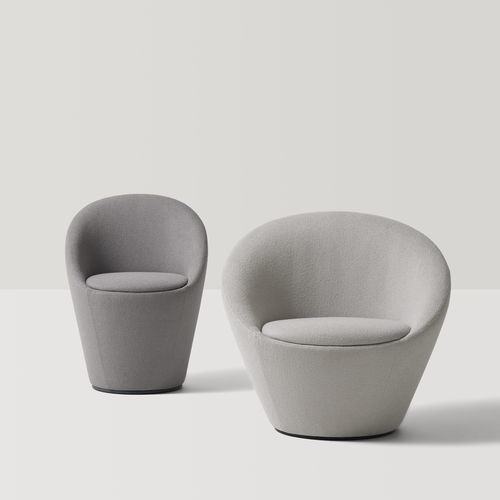 Fauteuil design organique - WABAO - INCLASS - en cuir / en tissu / écolabel Greenguard®
