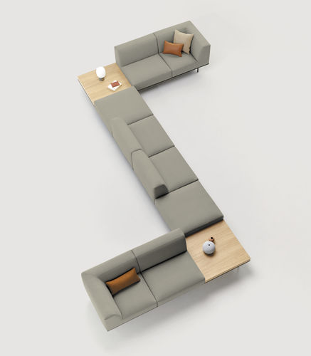 Banquette modulable - ESCALAS - INCLASS - contemporaine / en tissu / en cuir