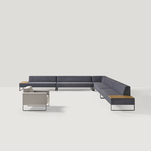 Banquette modulable - TETRIS - INCLASS - contemporaine / en tissu / en cuir