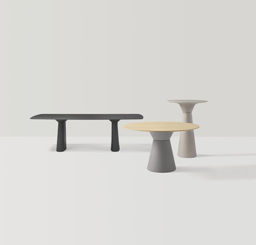 Table contemporaine - ESSENS - INCLASS - en chêne / en noyer / en MDF laqué