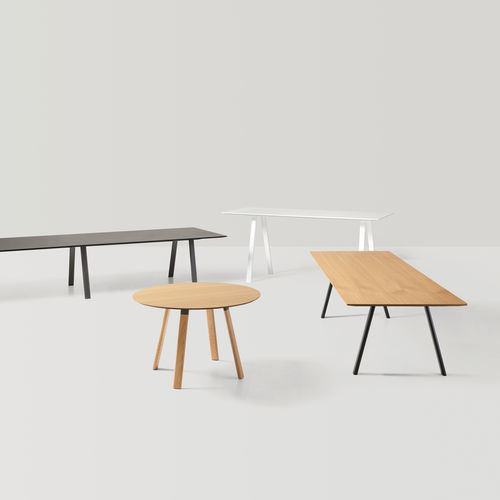 Table contemporaine - PLANIA - INCLASS - en chêne / en noyer / en MDF laqué