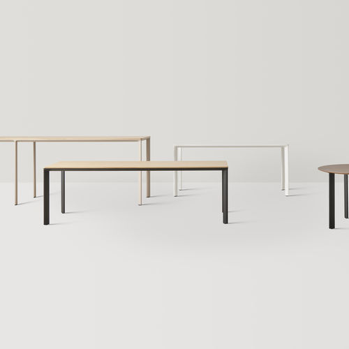 Table contemporaine - LAMINAR - INCLASS - en chêne / en noyer / en MDF laqué