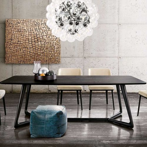 Table à manger contemporaine - OVER - Italy Dream Design - en frêne / avec piètement en frêne / rectangulaire