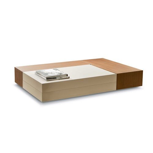 Table basse contemporaine - Apollo - Italy Dream Design - en frêne / en fibre de bois / avec piètement en frêne