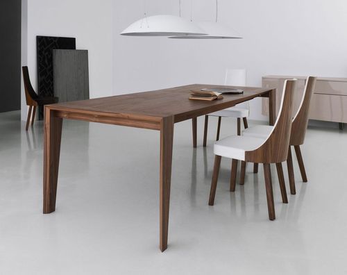 Table à manger moderne - PULSE - Italy Dream Design - en noyer / avec piètement en noyer / rectangulaire